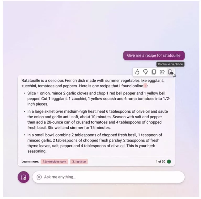 1694947119 437 مایکروسافت از دو قابلیت جدید بینگ چت برای موبایل پرده.webp