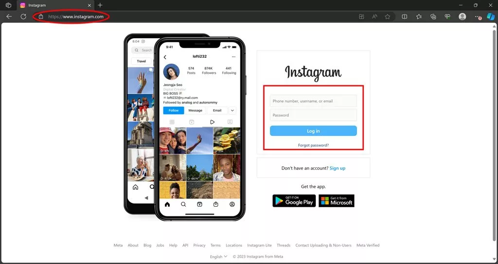 برداشتن انلاینی اینستاگرام