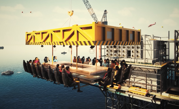 اولین پارک سرگرمی شناور جهان در عربستان سعودی ساخته می بشود + ویدیو 4 اولین پارک موضوعی شناور جهان بر روی یک سکوی نفتی قدیمی در عربستان