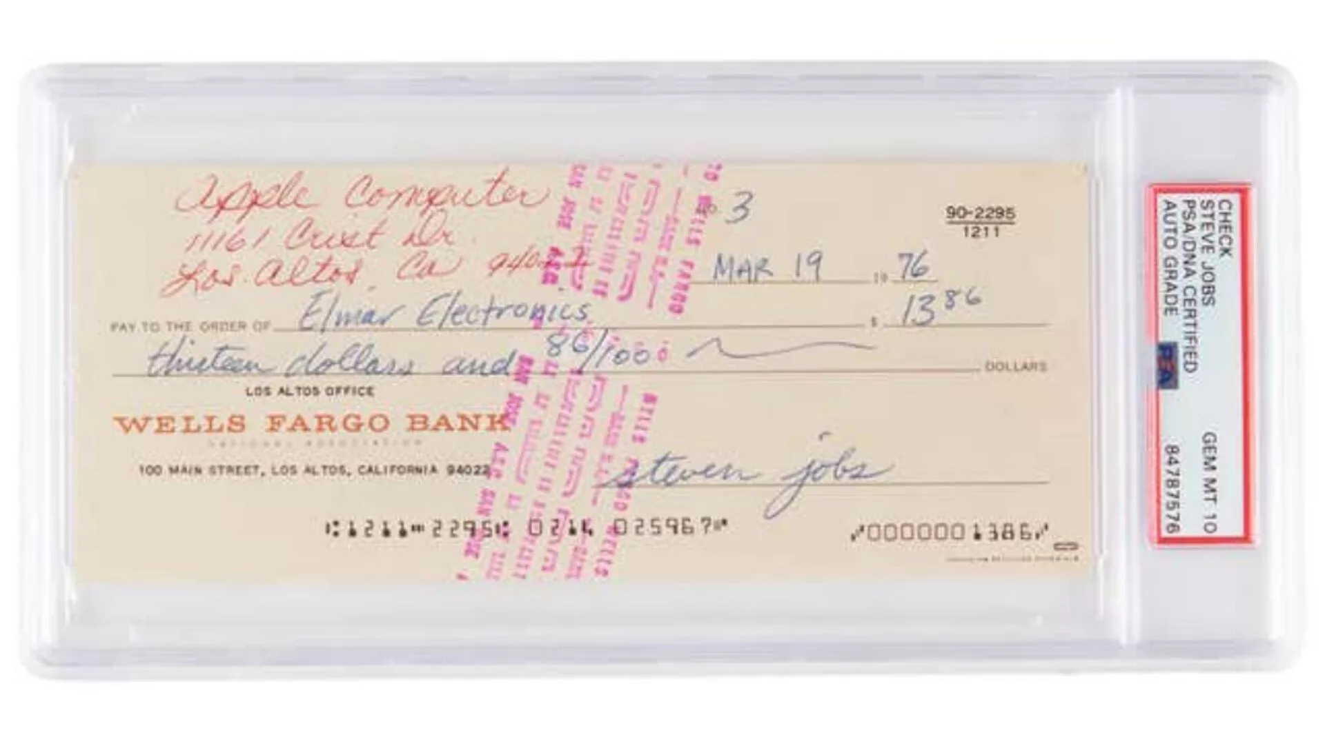 کارت ویزیت استیو جابز با قیمت فضایی 11 میلیارد تومان بهفروش رفت_غروب شهر 1 حراجی استیو جابز