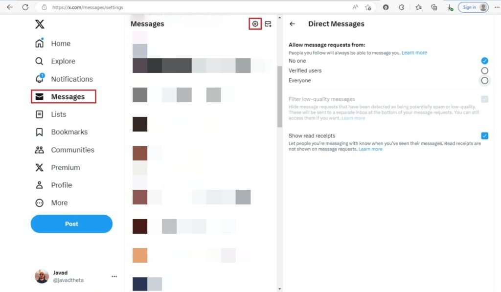 دایرکت ایکس کجاست؟ | آموزش کامل ارسال مطلب خصوصی در ایکس_غروب شهر 13 1716588139 98 دایرکت ایکس کجاست؟ آموزش کامل ارسال مطلب خصوصی در