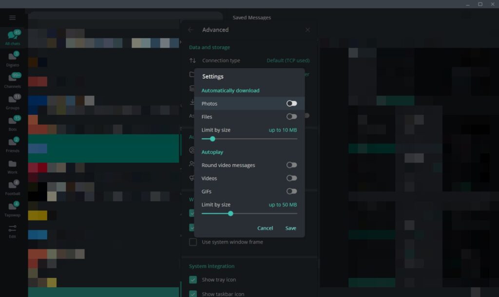 1717127947 69 غیر فعال کردن دانلود خودکار تلگرام ‌ بستن دانلود تلگرام