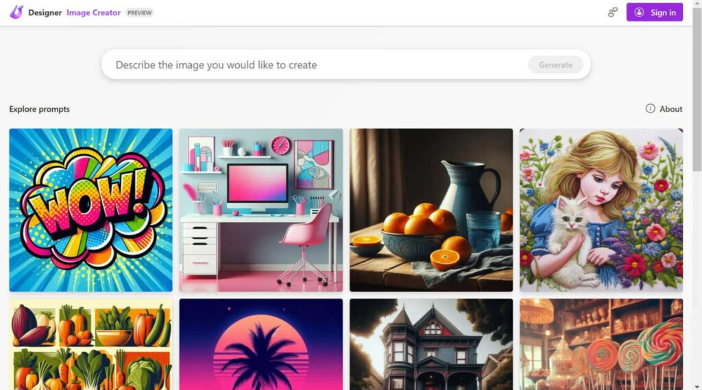 12تا از بهترین برنامه های هوش مصنوعی در جهان که باید بشناسید!_غروب شهر 19 Image Creator