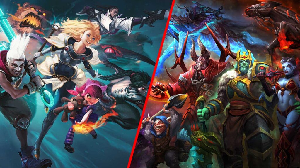Dota 2 و League of Legends شباهت‌ها و تفاوت‌ها غروب شهر