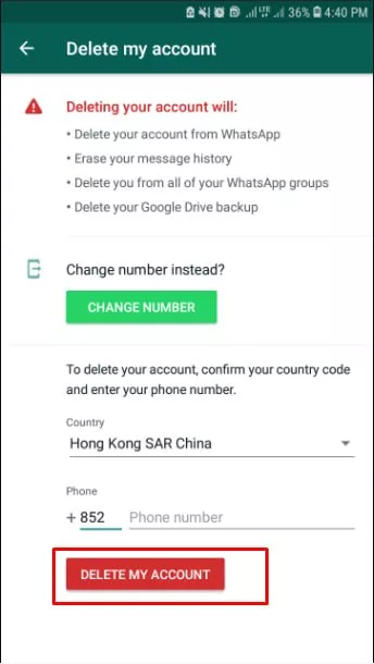 1723312817 682 حذف حساب کاربری برای همیشه در 3 گام غروب شهر.webp